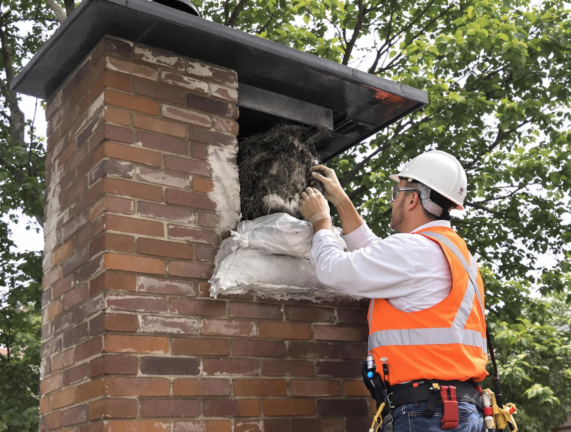 Humane removal of debris and animals by Cottondale Chimney Sweep in Cottondale, AL