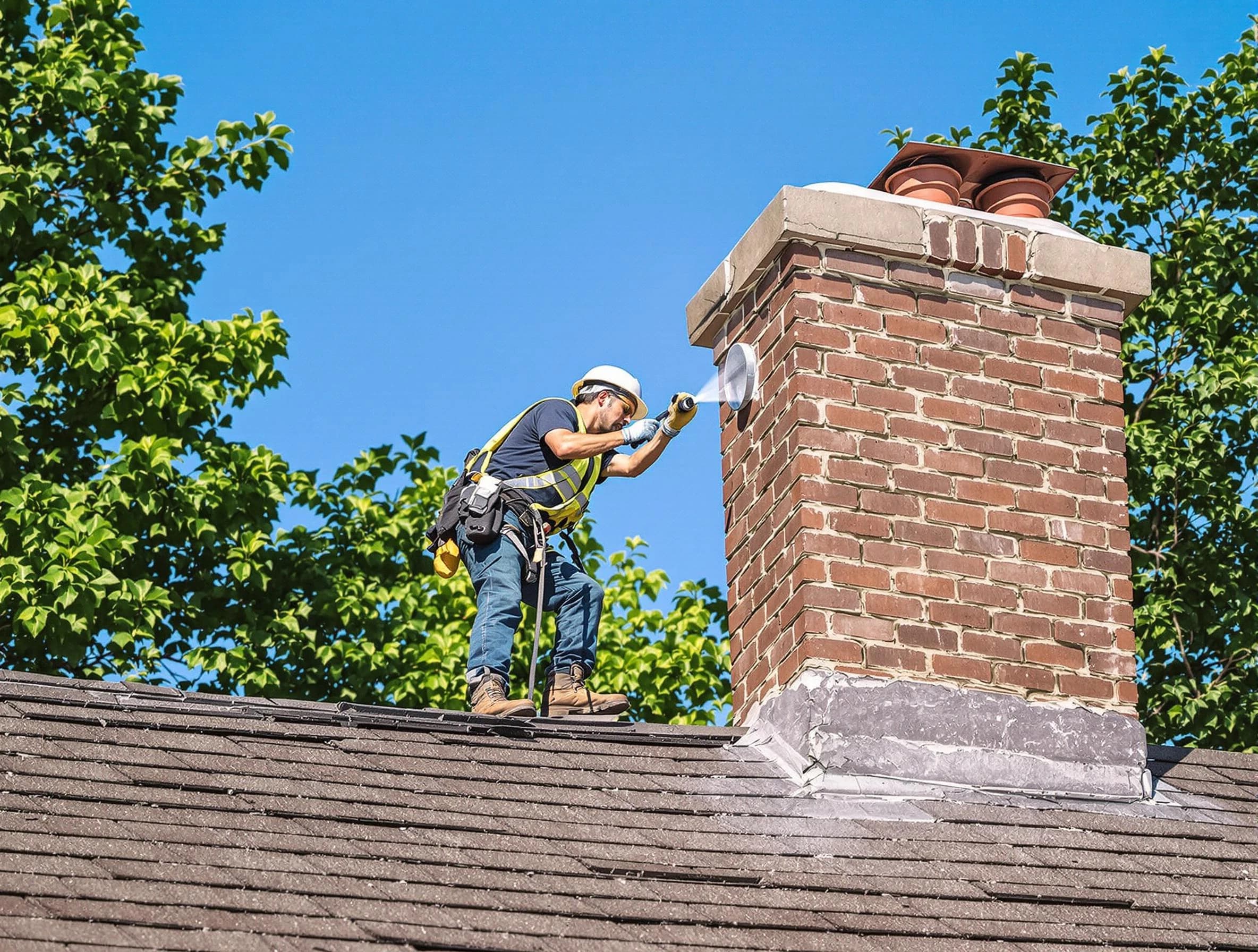 Cottondale Chimney Sweep performing an inspection with advanced tools in Cottondale, AL