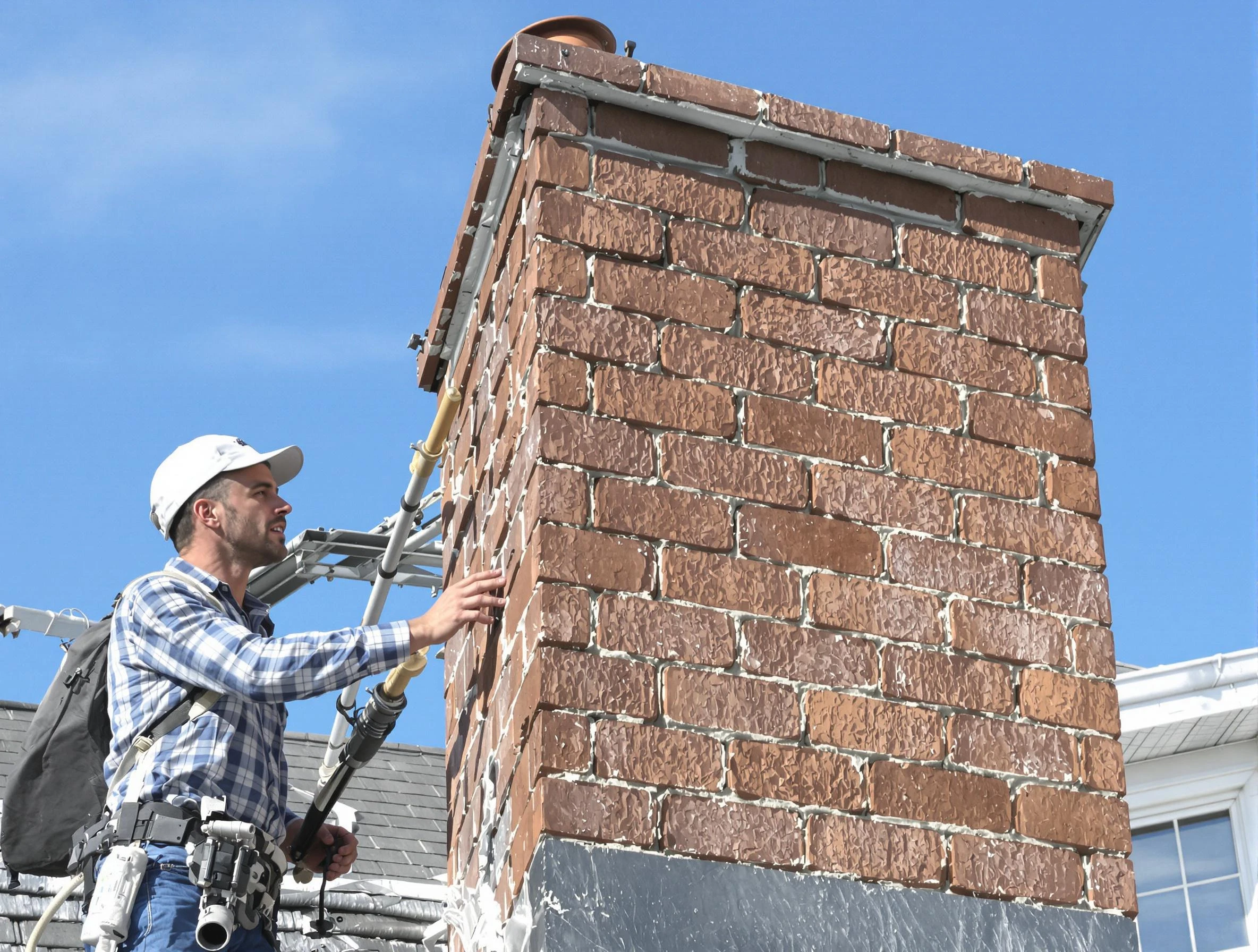 Brickwork for a chimney rebuild by Cottondale Chimney Sweep in Cottondale, AL